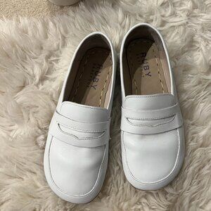 Ruby Barefoot Leather Grounding Loafers | EU 39 | White | Never Worn Outdoors